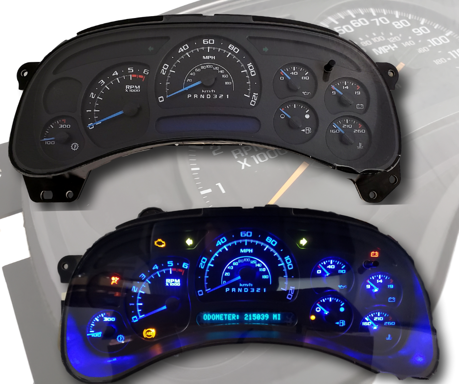 GM Chevy Sierra Silverado Tahoe Instrument Cluster Rebuild Service – 03-07, Lifetime Warranty